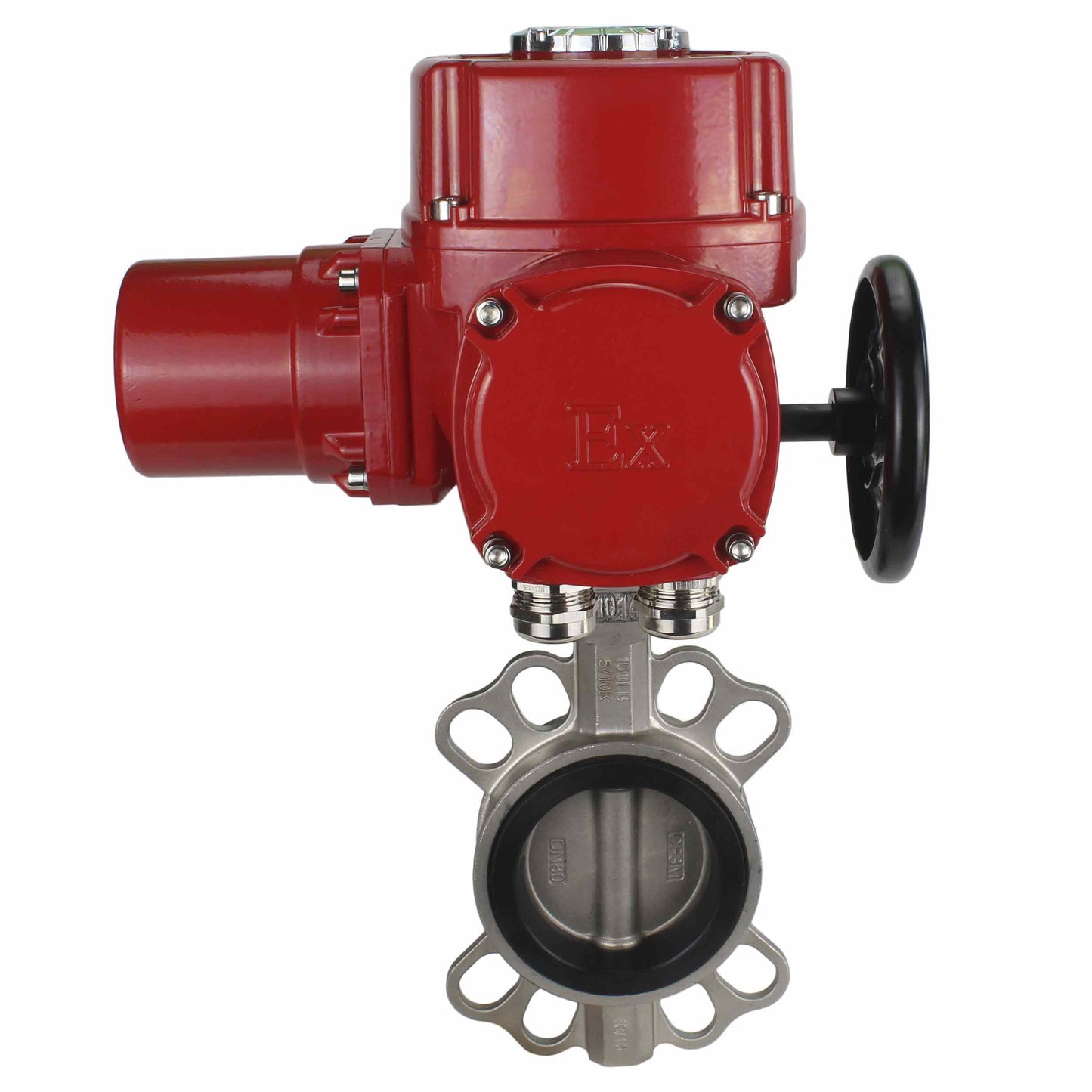 Válvula de mariposa de agua DNOVA 316l-316l-epdm-DNOVA-qt-wm-ex-110/220v, material del cuerpo - acero inoxidable AISI 316L, material del disco - acero inoxidable AISI 316L, sello - EPDM, accionamiento por actuador eléctrico