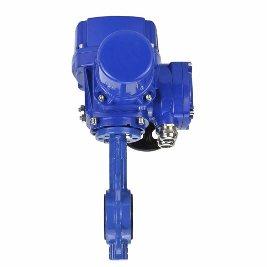 Water Butterfly Valve DNOVA WBV1332N-2W-Fb-H body material - Cast iron GGG50, disk material - Stainless steel 316L, seal - NBR with 1/4-turn electric actuator DNOVA QT-W (M) EX 380V