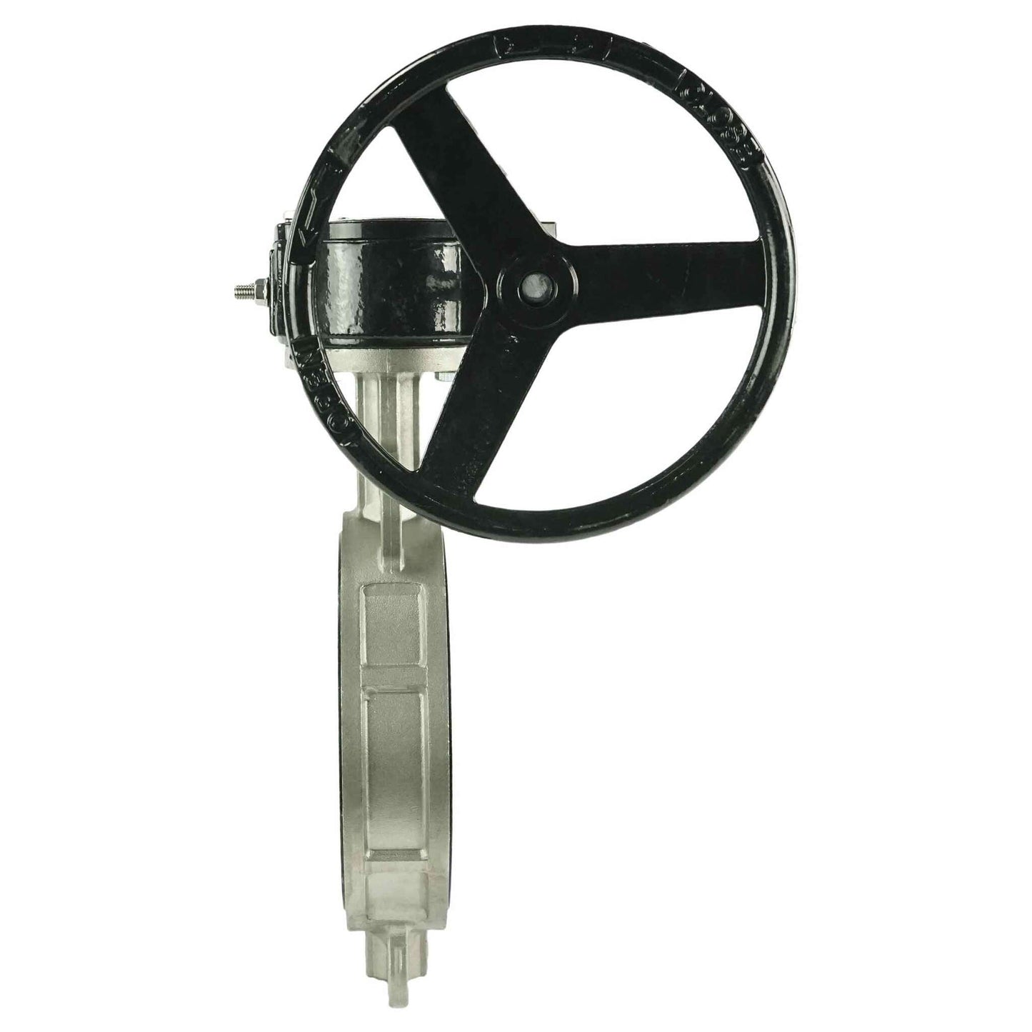 Válvula de mariposa de agua DNOVA 316L-EPDM-RDN, material del cuerpo: acero inoxidable AISI 316L, material del disco: acero inoxidable AISI 316L, sello: EPDM, accionada por engranajes