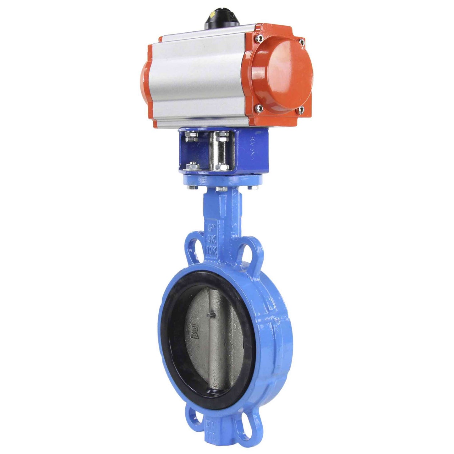 Water Butterfly Valve DNOVA st-316l-epdm-DNOVA-sa, body material - carbon steel WCB, disk material - stainless steel AISI 316L, seal - EPDM, pneumatic actuator operated