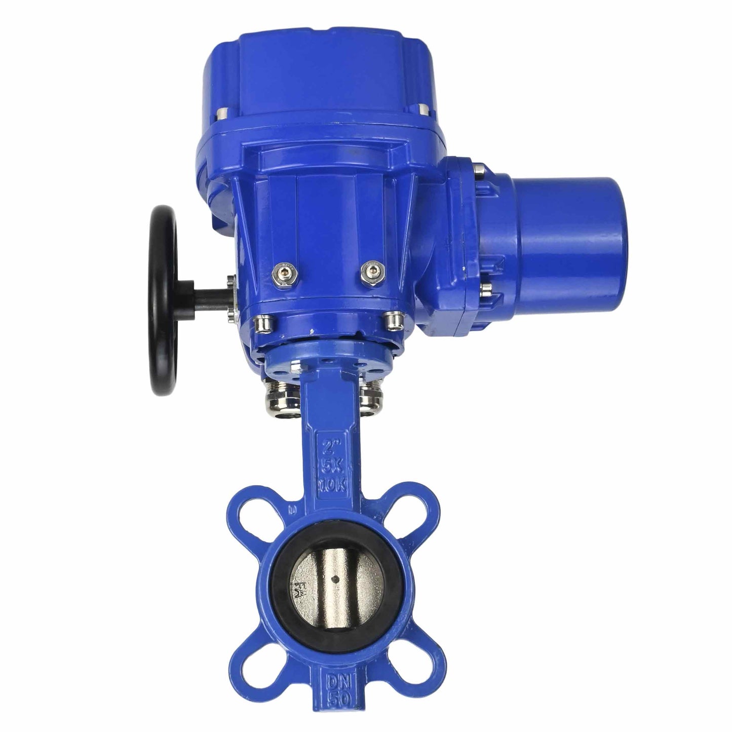 Water Butterfly Valve DNOVA WBV1332N-2W-Fb-H body material - Cast iron GGG50, disk material - Stainless steel 316L, seal - NBR with 1/4-turn electric actuator DNOVA QT-W (M) EX 380V