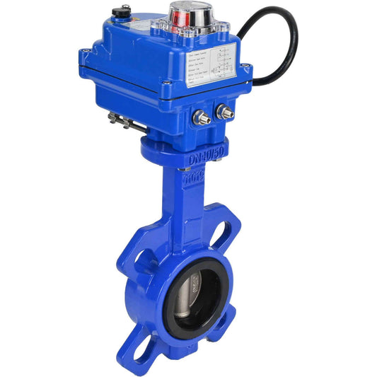 Water Butterfly Valve DNOVA WBV1332N-2W-Fb-H body material - Cast iron GGG50, disk material - Stainless steel 316L, seal - NBR with electric actuator DNOVA 12V