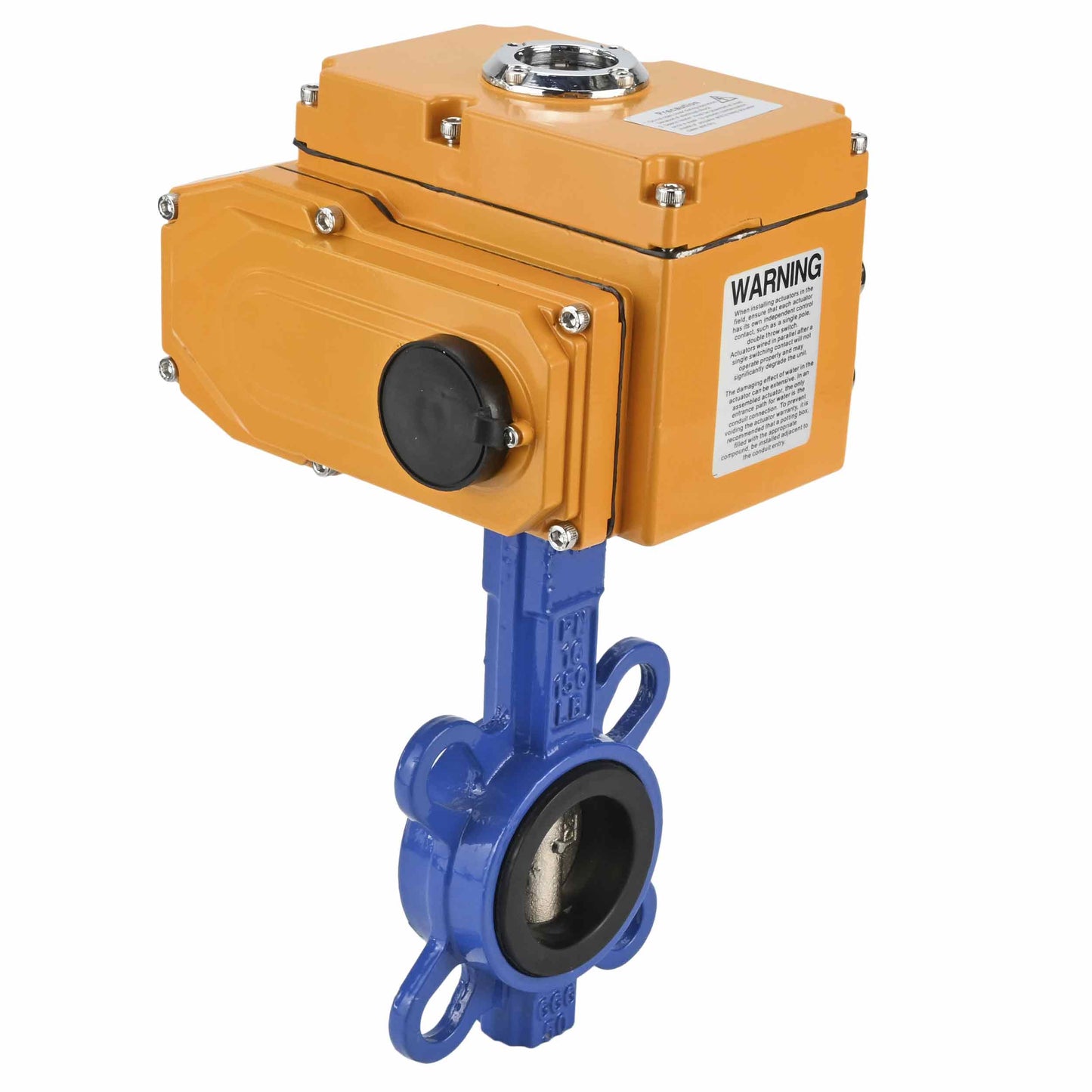 Water Butterfly Valve DNOVA WBV1332N-2W-Fb-H body material - Cast iron GGG50, disk material - Stainless steel 316L, seal - NBR with electric actuator DNOVA 380V