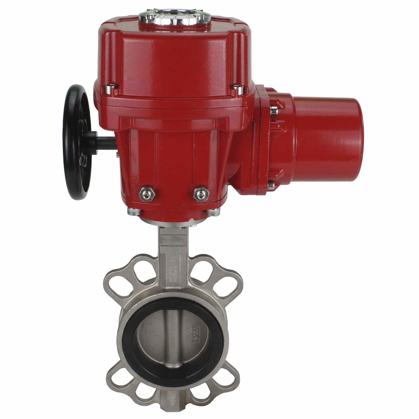 Válvula de mariposa de agua DNOVA 316l-316l-epdm-DNOVA-qt-wm-ex-380v, material del cuerpo - acero inoxidable AISI 316L, material del disco - acero inoxidable AISI 316L, sello - EPDM, actuador eléctrico operado