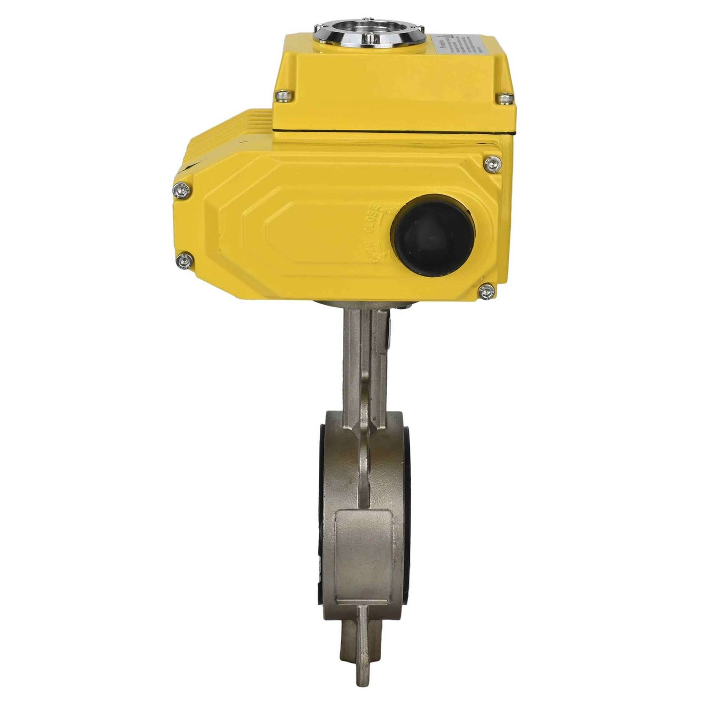 Water Butterfly Valve DNOVA 316l-ptfe-DNOVA-110/220, body material - stainless steel AISI 316L, disk material - stainless steel AISI 316L, seal - PTFE, electric actuator operated