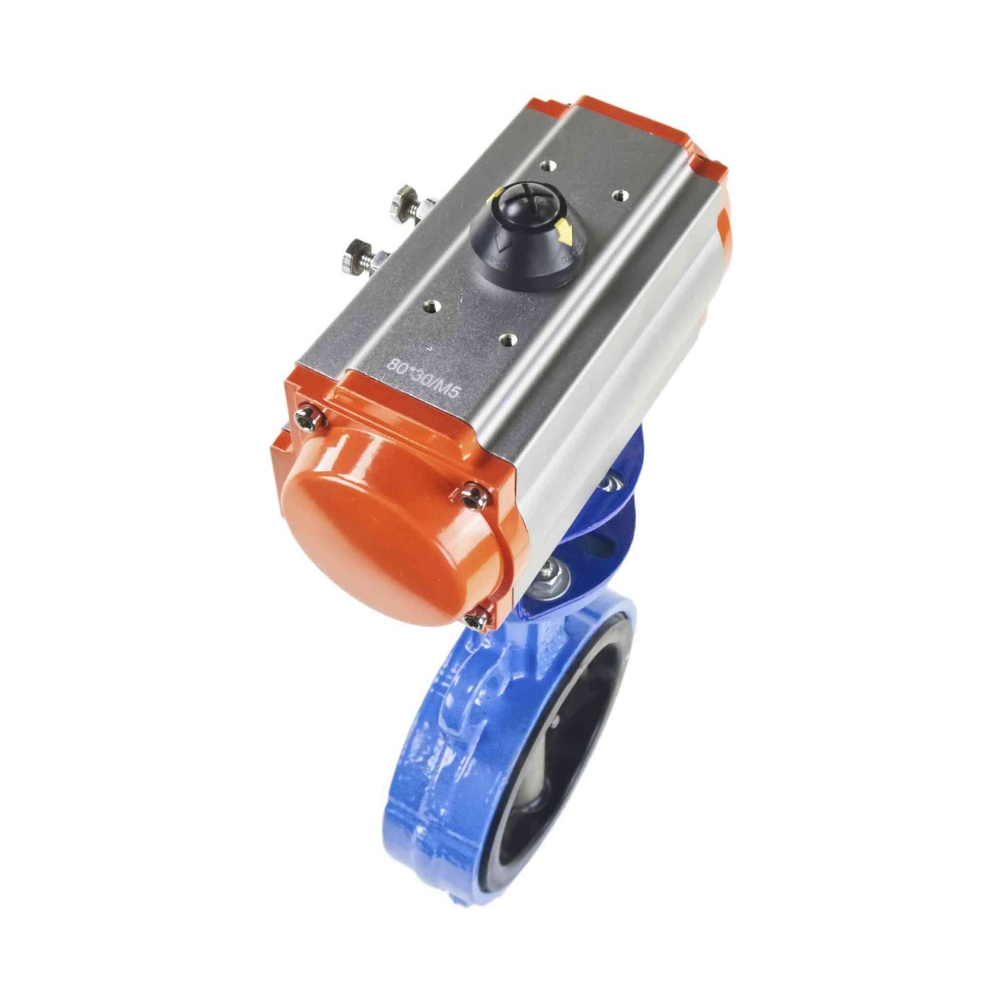 Water Butterfly Valve DNOVA st-316l-epdm-DNOVA-sa, body material - carbon steel WCB, disk material - stainless steel AISI 316L, seal - EPDM, pneumatic actuator operated