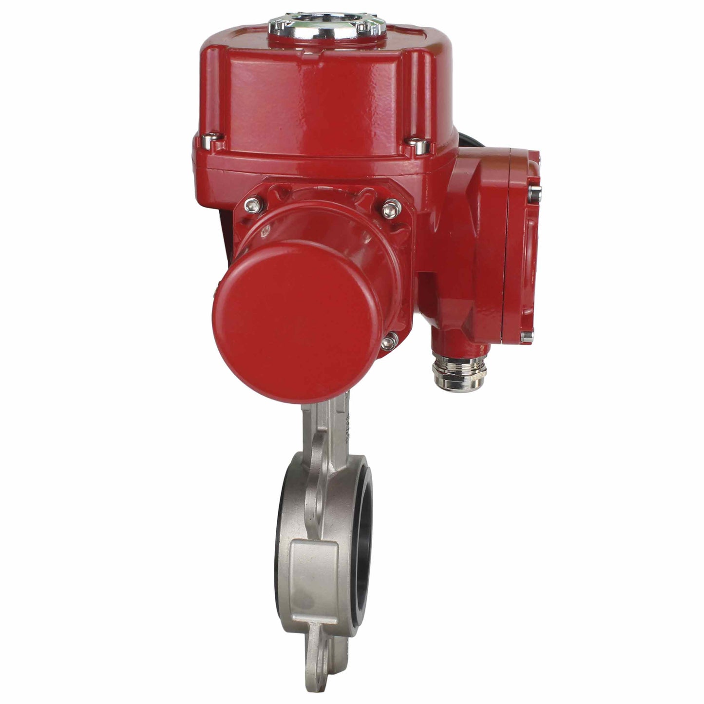 Válvula de mariposa de agua DNOVA 316l-316l-epdm-DNOVA-qt-wm-ex-380v, material del cuerpo - acero inoxidable AISI 316L, material del disco - acero inoxidable AISI 316L, sello - EPDM, actuador eléctrico operado