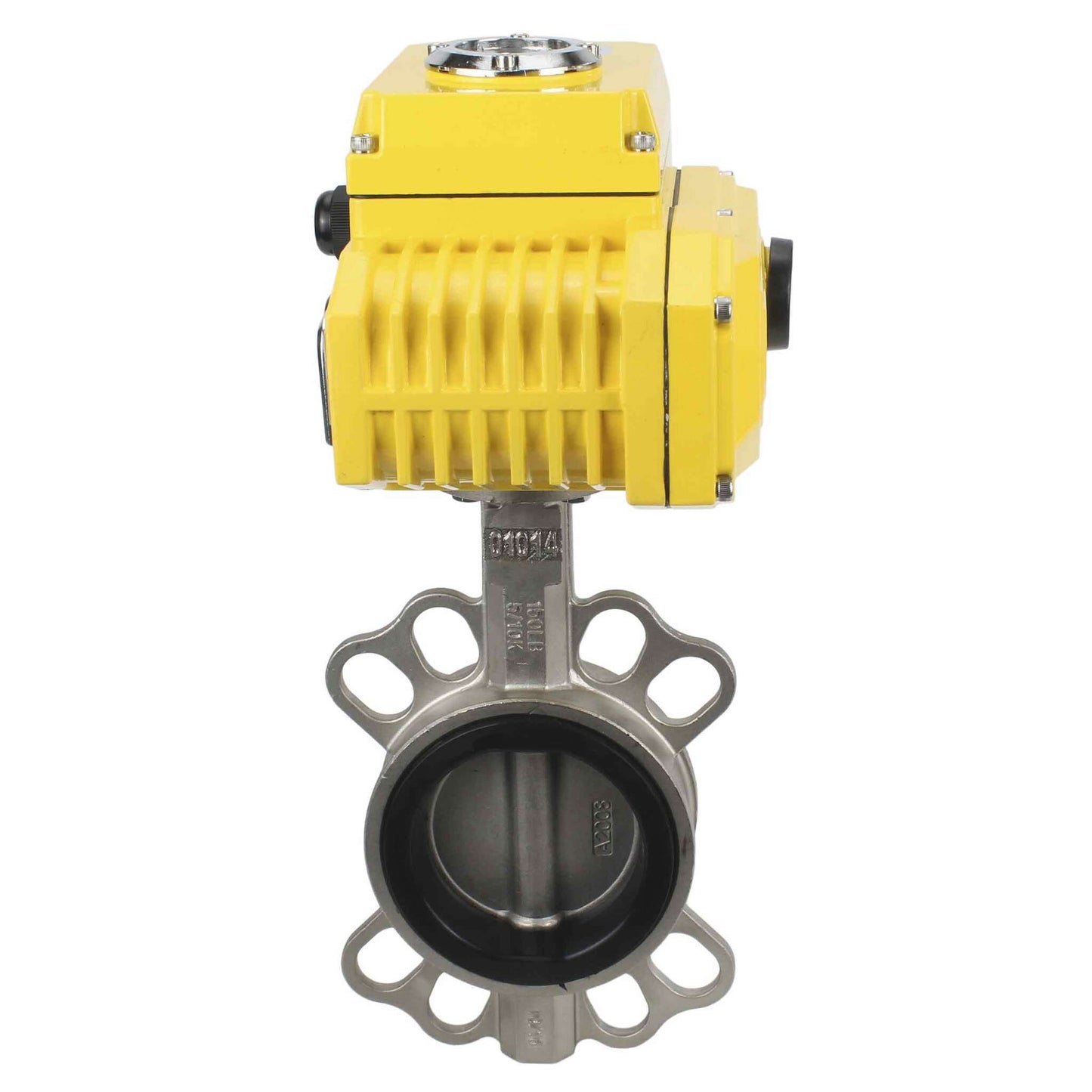 Water Butterfly Valve DNOVA 316l-nbr-DNOVA-380, body material - stainless steel AISI 316L, disk material - stainless steel AISI 316L, seal - NBR, electric actuator operated