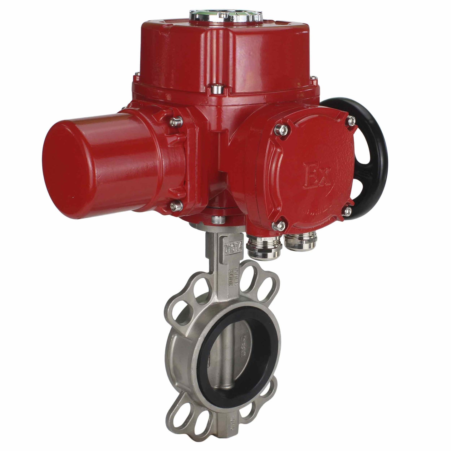 Válvula de mariposa de agua DNOVA 316l-316l-epdm-DNOVA-qt-wm-ex-110/220v, material del cuerpo - acero inoxidable AISI 316L, material del disco - acero inoxidable AISI 316L, sello - EPDM, accionamiento por actuador eléctrico