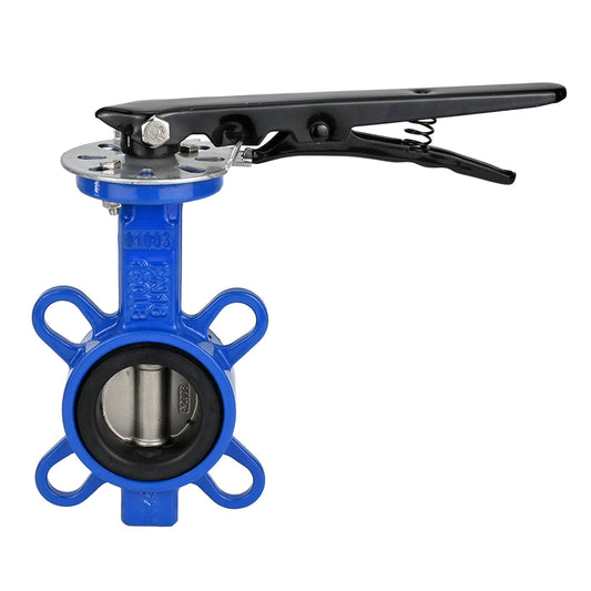 Water Butterfly Valve DNOVA WBV3432V-2W-Fb-H PN16, body material - carbon steel WCB, disk material - stainless steel 316L, seal - VITON, handwheel operated