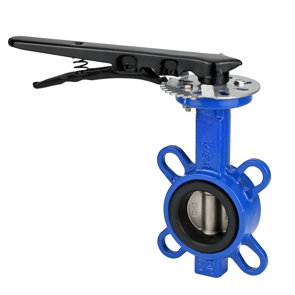 Water Butterfly Valve DNOVA WBV3432V-2W-Fb-H PN16, body material - carbon steel WCB, disk material - stainless steel 316L, seal - VITON, handwheel operated