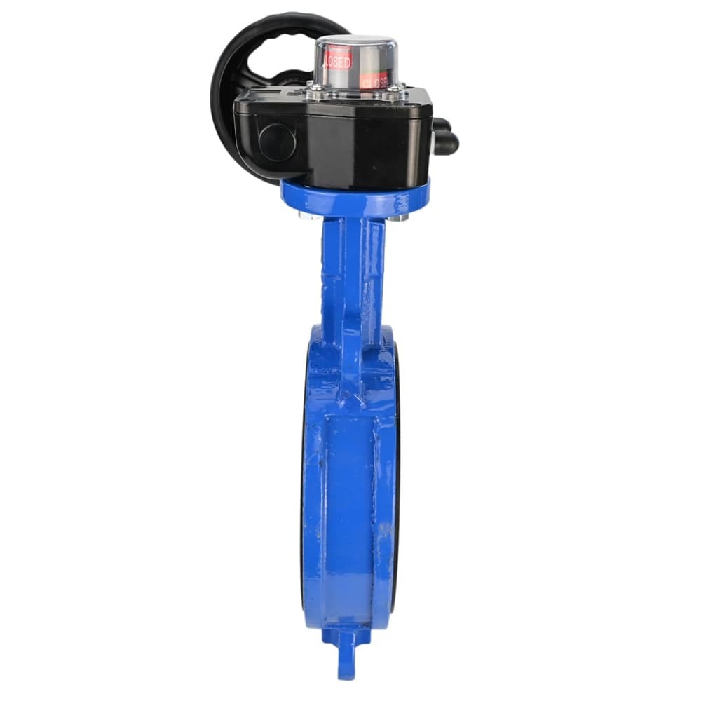 Water butterfly valve DNOVA GG25-316L-NBR body material - cast iron GG25, disk material - stainless steel 316L, seal - NBR with gear DNOVA HGBF, with position indicator and feedback sensor
