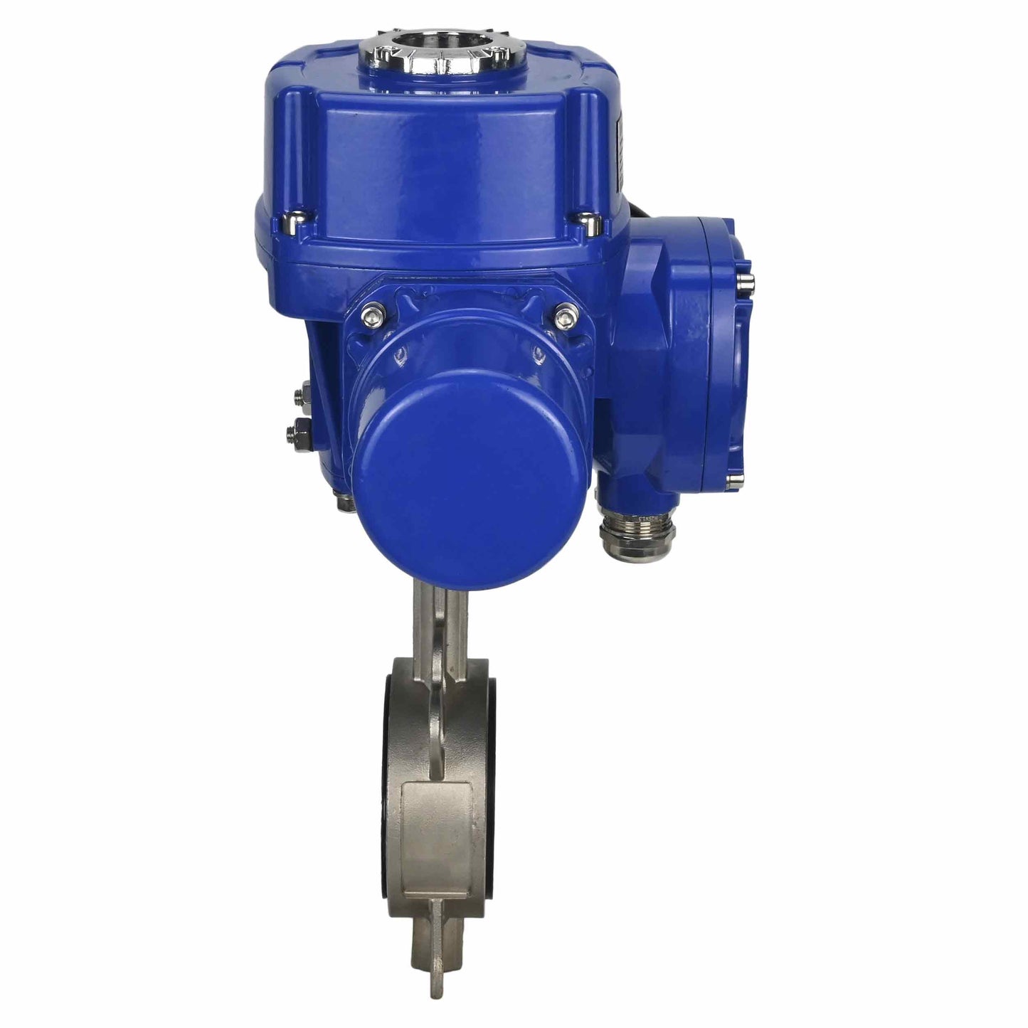 Water butterfly valve DNOVA 316L-316L-PTFE body material - stainless steel aisi 316l, disk material - stainless steel AISI 316L, seal - PTFE with 1/4-turn electric actuator DNOVA QT-W (M) 220V