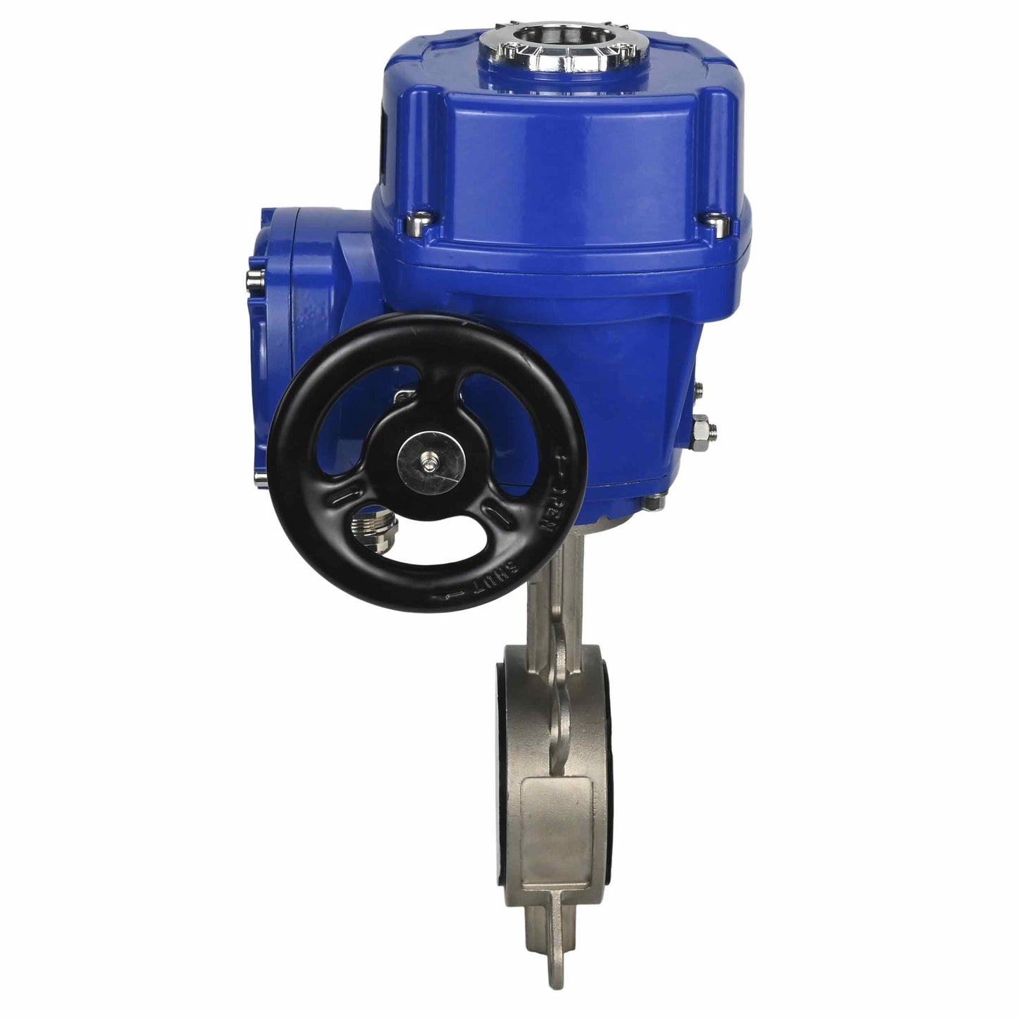 Water butterfly valve DNOVA 316L-316L-PTFE body material - stainless steel aisi 316l, disk material - stainless steel AISI 316L, seal - PTFE with 1/4-turn electric actuator DNOVA QT-W (M) 220V