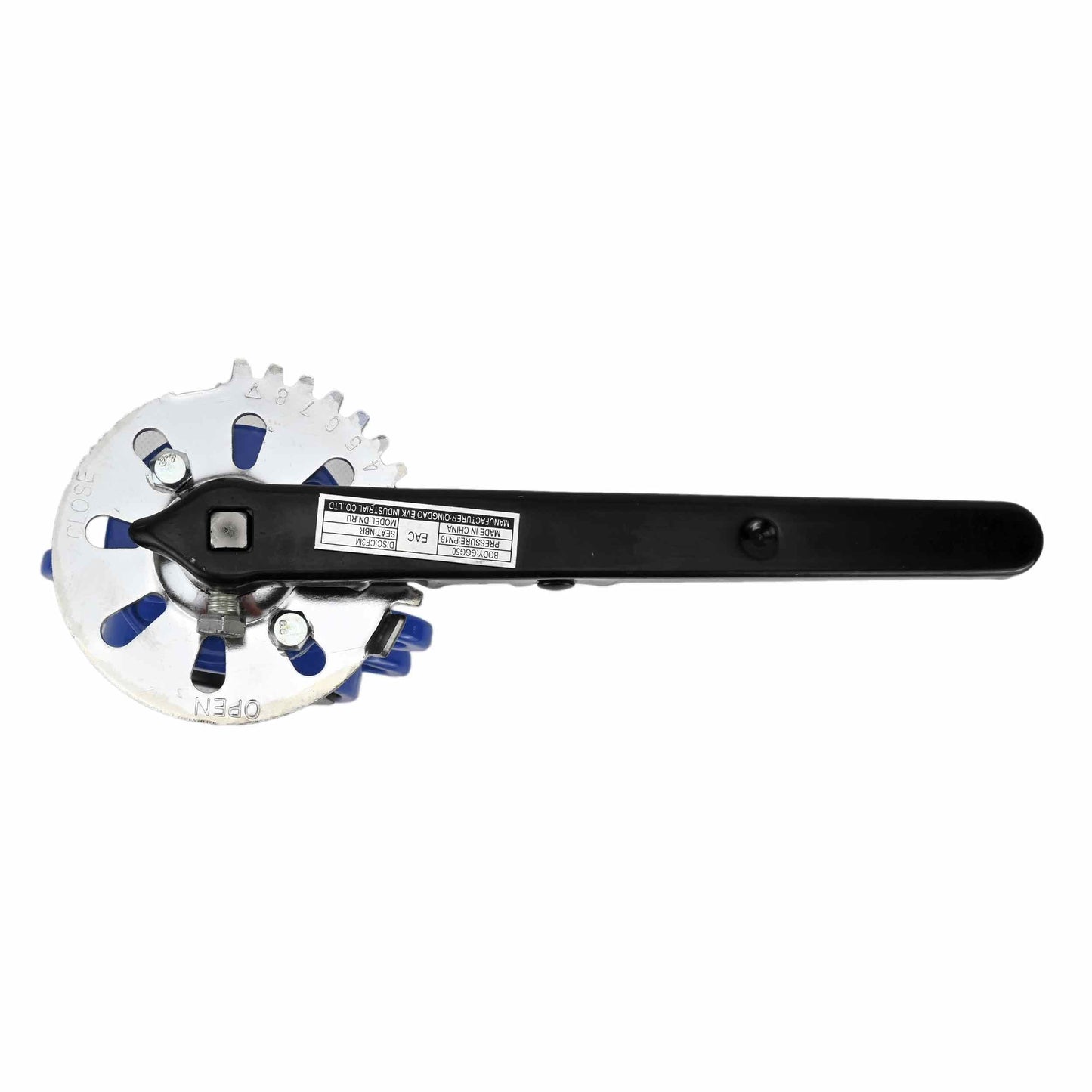 Water Butterfly Valve DNOVA WBV1132N-2W-Fb-H PN16, body material - cast iron GG25, disk material - stainless steel 316L, seal - NBR, handwheel operated
