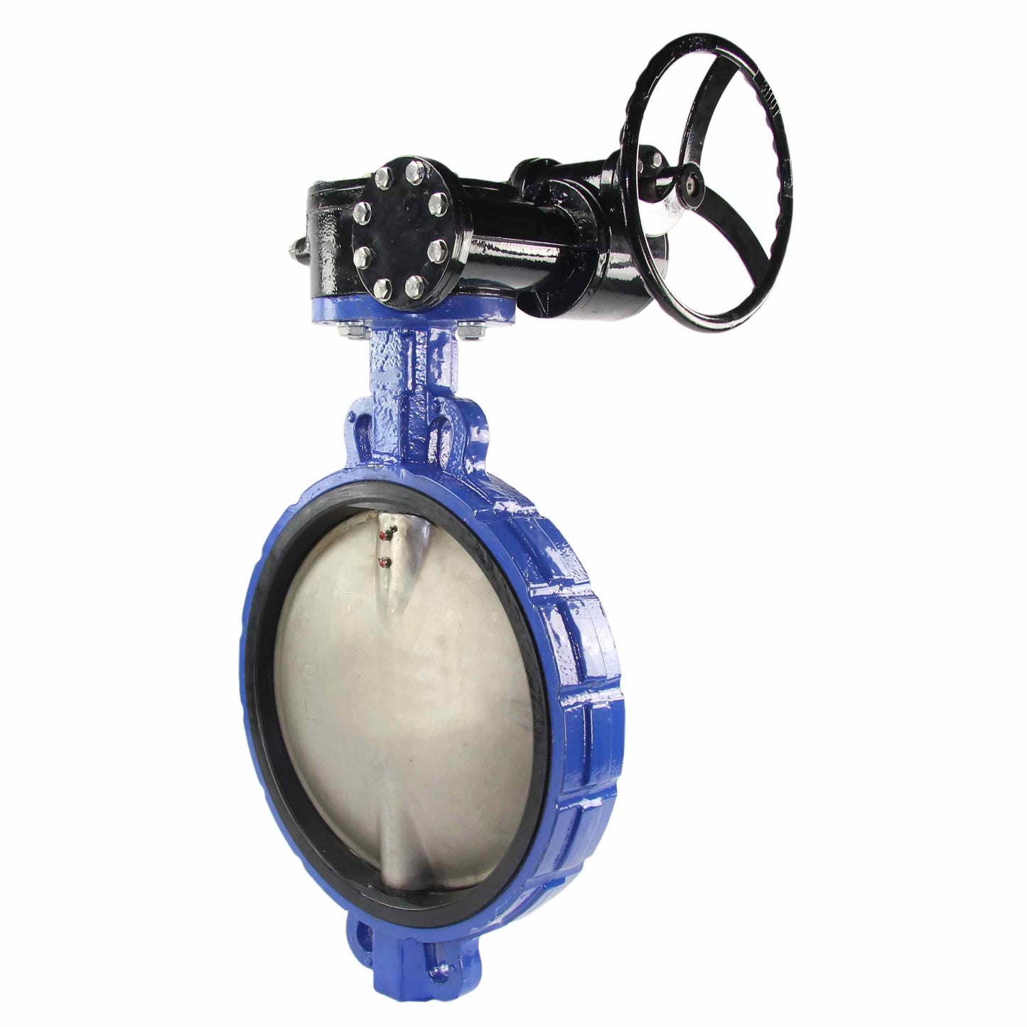 Water Butterfly Valve DNOVA WBV3432E-2W-Fb-R PN16, body material - carbon steel WCB, disk material - stainless steel AISI 316L, seal - EPDM, gear operated