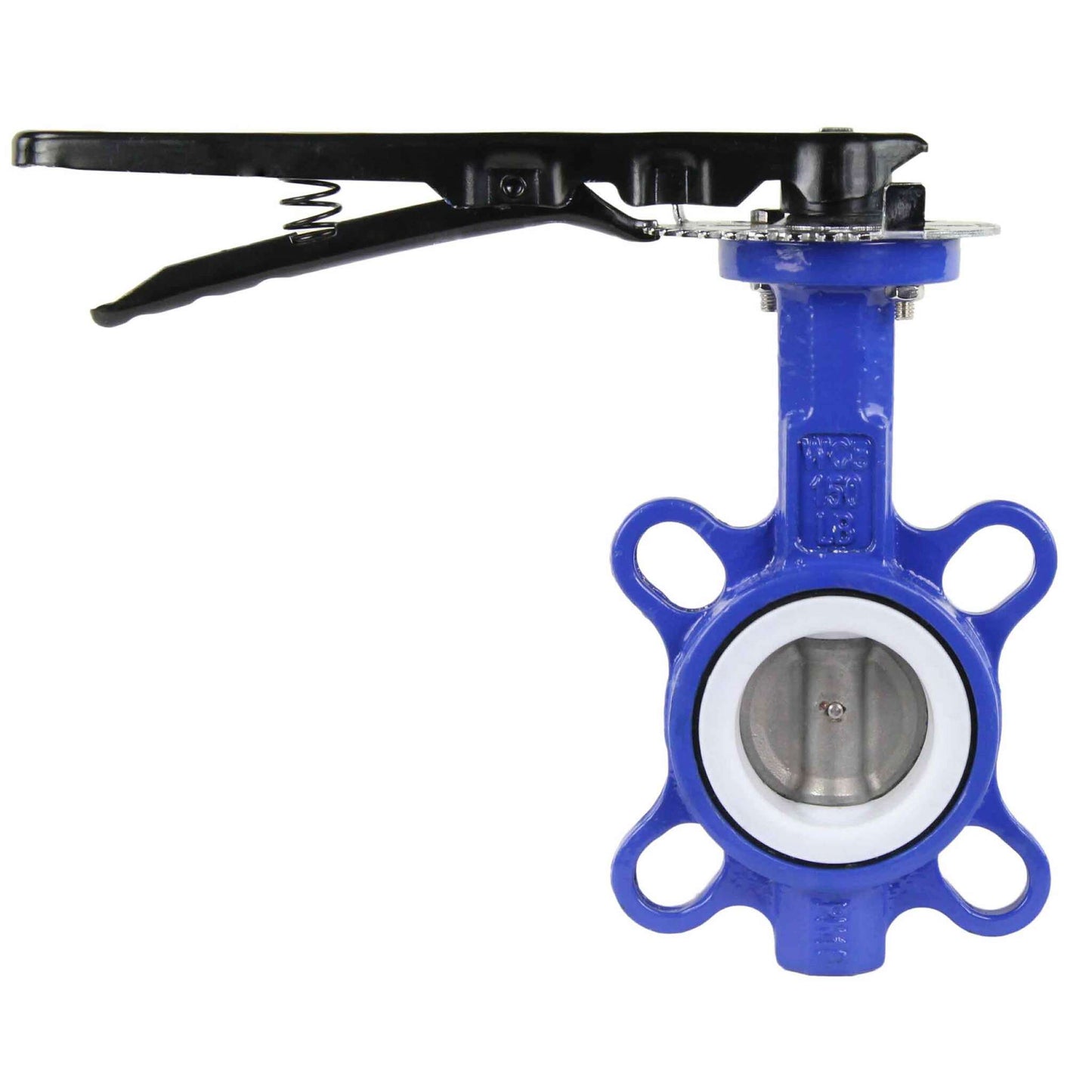 Water Butterfly Valve DNOVA WBV3432P-2W-Fb-H PN16, body material - carbon steel WCB, disk material - stainless steel 316L, seal - PTFE, handwheel operated