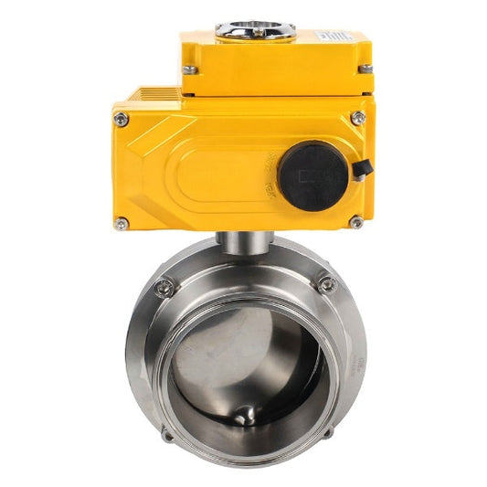 Válvulas de mariposa de agua DNOVA WBV3131S-2W-CH, material del cuerpo: acero inoxidable AISI 304, sello: silicio, con actuador de cuarto de vuelta QT-N-С…EM-A1 220V