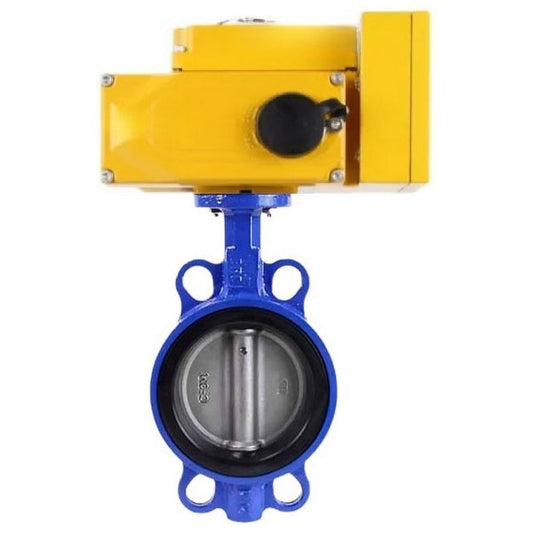 Válvula de mariposa de agua DNOVA WBV1616E-2W-Fb-H, material del cuerpo: hierro fundido QT450, material del disco: hierro fundido QT450, sello: EPDM, actuador eléctrico QT-N-EM-A1-220VAC-U1 220V