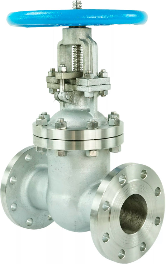 Wedge gate valve DNOVA GAIR GVWR3131M-2W-F-S, body material - stainless steel AISI 304, wedge material - stainless steel AISI 304, seal - metal, handwheel