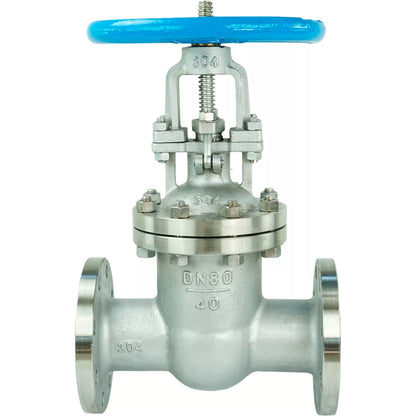 Wedge gate valve DNOVA GAIR GVWR3131M-2W-F-S, body material - stainless steel AISI 304, wedge material - stainless steel AISI 304, seal - metal, handwheel
