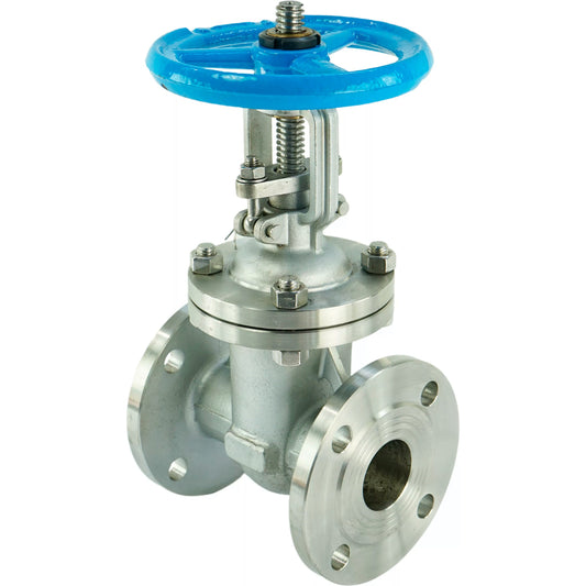 Wedge gate valve DNOVA GAIR GVWR3131M-2W-F-S, body material - stainless steel AISI 304, wedge material - stainless steel AISI 304, seal - metal, handwheel