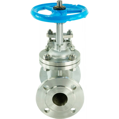 Wedge gate valve DNOVA GAIR GVWR3131M-2W-F-S, body material - stainless steel AISI 304, wedge material - stainless steel AISI 304, seal - metal, handwheel