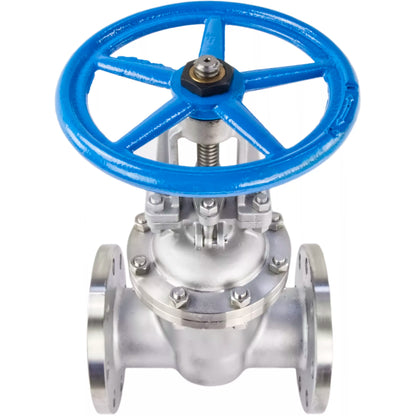 Wedge gate valve DNOVA GAIR GVWR3131M-2W-F-S, body material - stainless steel AISI 304, wedge material - stainless steel AISI 304, seal - metal, handwheel