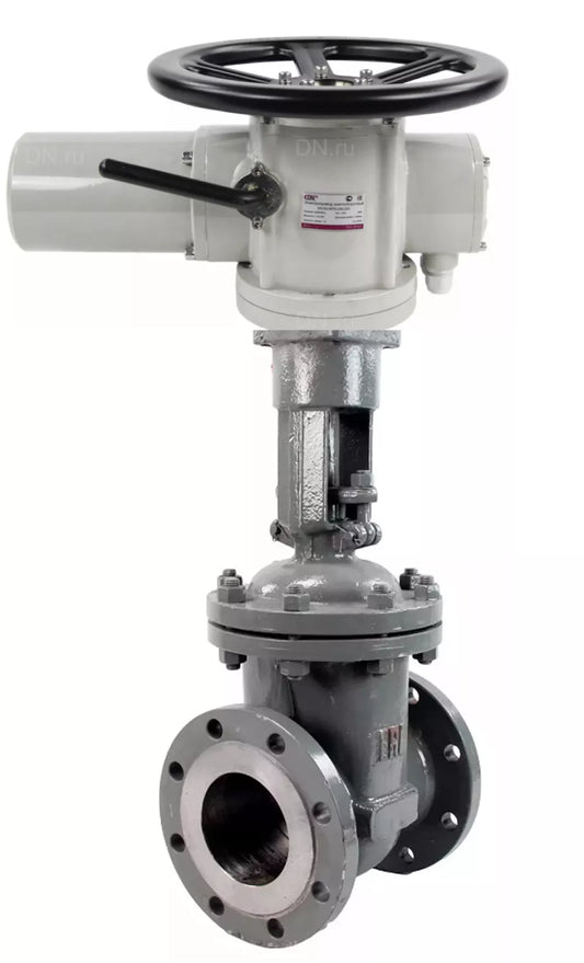 Wedge gate valves 30s964nzh DNOVA GVWR3434M-2W-F-OST flanged GAIR, body - carbon steel WCB, seal - metal, with OST flange and round stem, control - electric actuator DNOVA MT-N-EM-02-380- U1 380 V