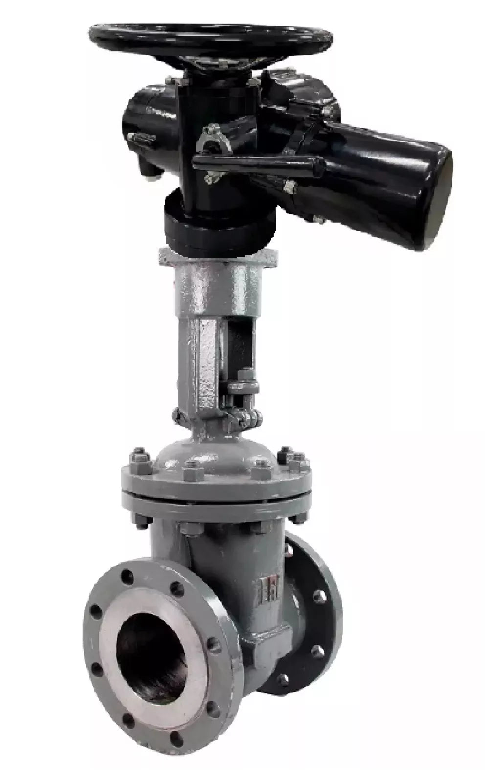 Wedge gate valves 30s964nzh DNOVA GVWR3434M-2W-F-OST flanged GAIR, body - carbon steel WCB, seal - metal, with OST flange and round stem, control - electric actuator DNOVA MT-N-EM-O2-380- U1 five-cam