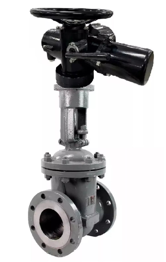 Wedge gate valves 30s964nzh DNOVA GVWR3434M-2W-F-OST flanged GAIR, body - carbon steel WCB, seal - metal, with OST flange and round stem, control - electric actuator DNOVA MT-N-EM-O2-380- U1 five-cam