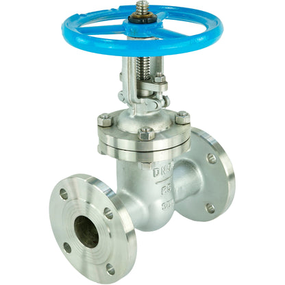 Wedge gate valves DNOVA GVWR3131M-2W-F-S flanged, body - stainless steel 304, seal - metal, with GAIR steering wheel