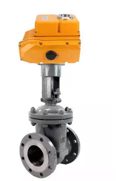 Wedge gate valves 30s941nzh DNOVA GAIR GVWR2121M-2W-F-OST flanged, body - steel 25L, wedge material - steel 25L, seal - metal, with OST flange, round stem, with electric drive DNOVA MT-N-xZ- О1-380VAC-U1 380V