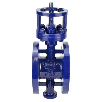Water Butterfly Valve DNOVA WBV3EX-3432M-1W-F-ISO, body material - carbon steel, disk material - stainless steel AISI 316, seal - metal, stem only