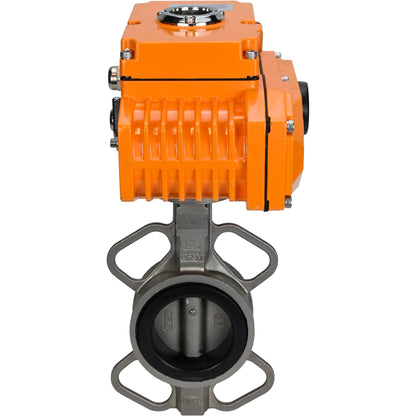 Water Butterfly Valve DNOVA 316L-316L-EPDM body material - stainless steel aisi 316l, disk material - stainless steel aisi 316l, seal - EPDM with electric actuator DNOVA 220V, feedback sensor and input control signal 0-10V