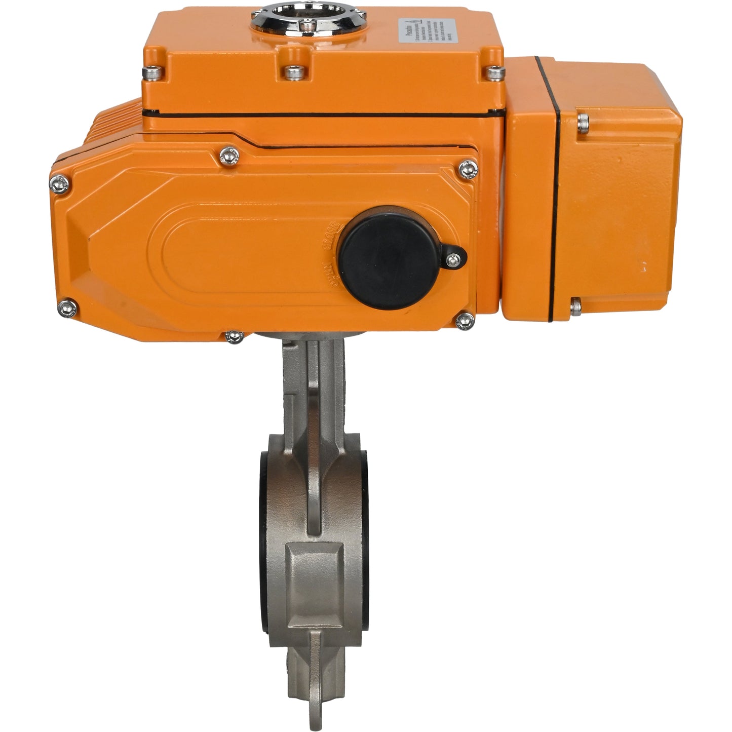 Water Butterfly Valve DNOVA 316L-316L-VITON body material - stainless steel aisi 316l, disk material - stainless steel aisi 316l, seal - Viton with electric actuator DNOVA 220V, feedback sensor and input control signal 0-10V