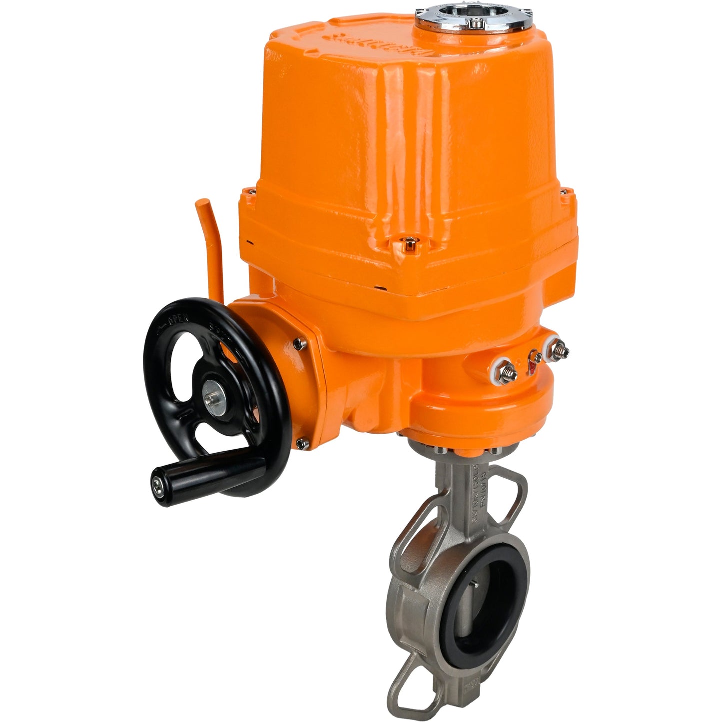Water Butterfly Valve DNOVA 316l-316l-epdm-DNOVA-ex-110/220, body material - stainless steel AISI 316L, disk material - stainless steel AISI 316L, seal - EPDM, electric actuator operated