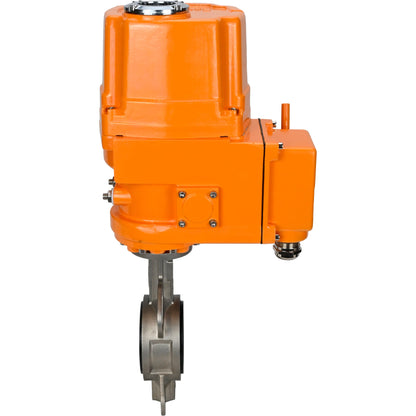 Water Butterfly Valve DNOVA 316l-316l-epdm-DNOVA-ex-110/220, body material - stainless steel AISI 316L, disk material - stainless steel AISI 316L, seal - EPDM, electric actuator operated