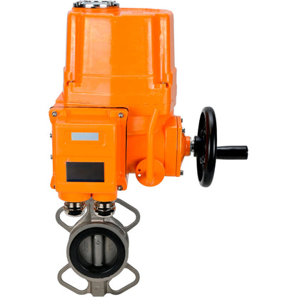 Water Butterfly Valve DNOVA 316l-316l-epdm-DNOVA-ex-110/220, body material - stainless steel AISI 316L, disk material - stainless steel AISI 316L, seal - EPDM, electric actuator operated