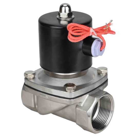 Two way normally closed direct acting electric solenoid valve DNOVA VS2W-101N-NC NBR 220V, body material - stainless steel AISI 304, seal - NBR