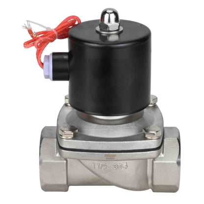 Two way normally closed direct acting electric solenoid valve DNOVA VS2W-101V-NC VITON 24V, body material - stainless steel AISI 304, seal - Viton