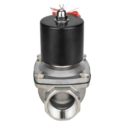 Two way normally closed direct acting electric solenoid valve DNOVA VS2W-101E-NC EPDM 220V, body material - stainless steel AISI 304, seal - EPDM