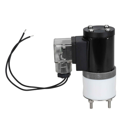 Two way normally closed direct acting electric solenoid valve DNOVA DHF11-РќР— PTFE VITON G 24V, body material - PTFE, seal - Viton