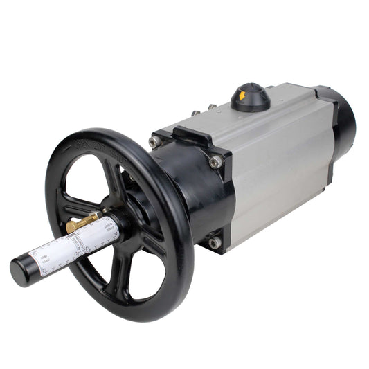 Double acting pneumatic actuator DNOVA PA-DA-105-1, ISO flange F07/F10, square 22С…22