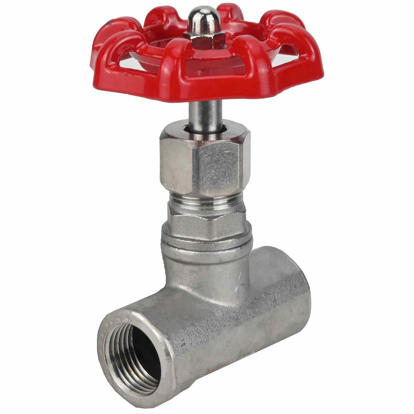 Stop Valve DNOVA VSO3131P-1W-T-S, body material - stainless steel AISI 304, disk material - stainless steel, seal - PTFE, threaded
