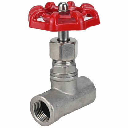 Stop Valve DNOVA VSO3131P-1W-T-S, body material - stainless steel AISI 304, disk material - stainless steel, seal - PTFE, threaded