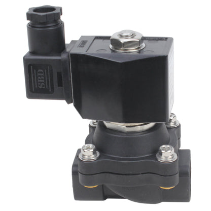 Two way normally closed direct acting electric solenoid valve DNOVA VS2W-503E-NC G EPDM 220V, body material - Nylon 66, seal - EPDM