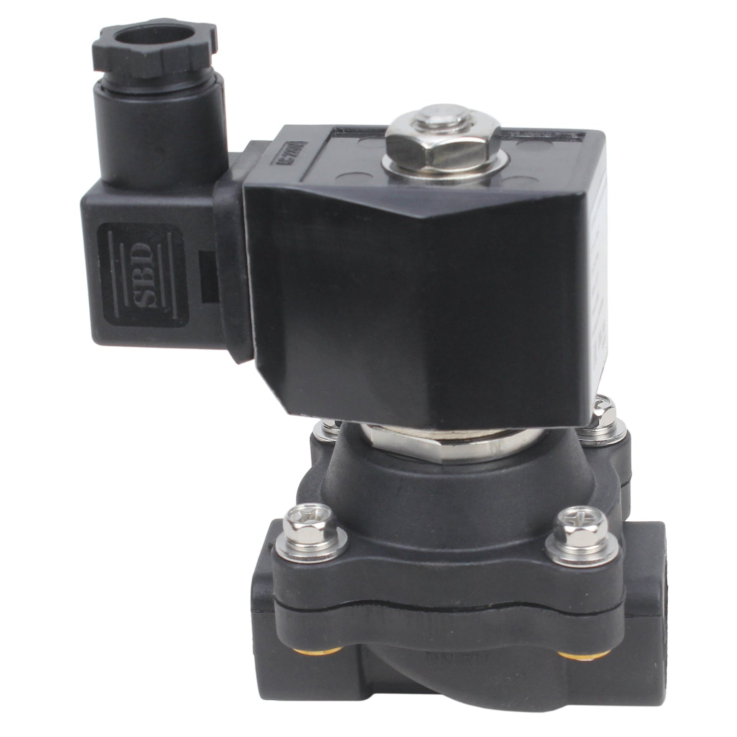 Two way normally closed direct acting electric solenoid valve DNOVA VS2W-503N-NC G NBR 220V, body material - Nylon 66, seal - NBR