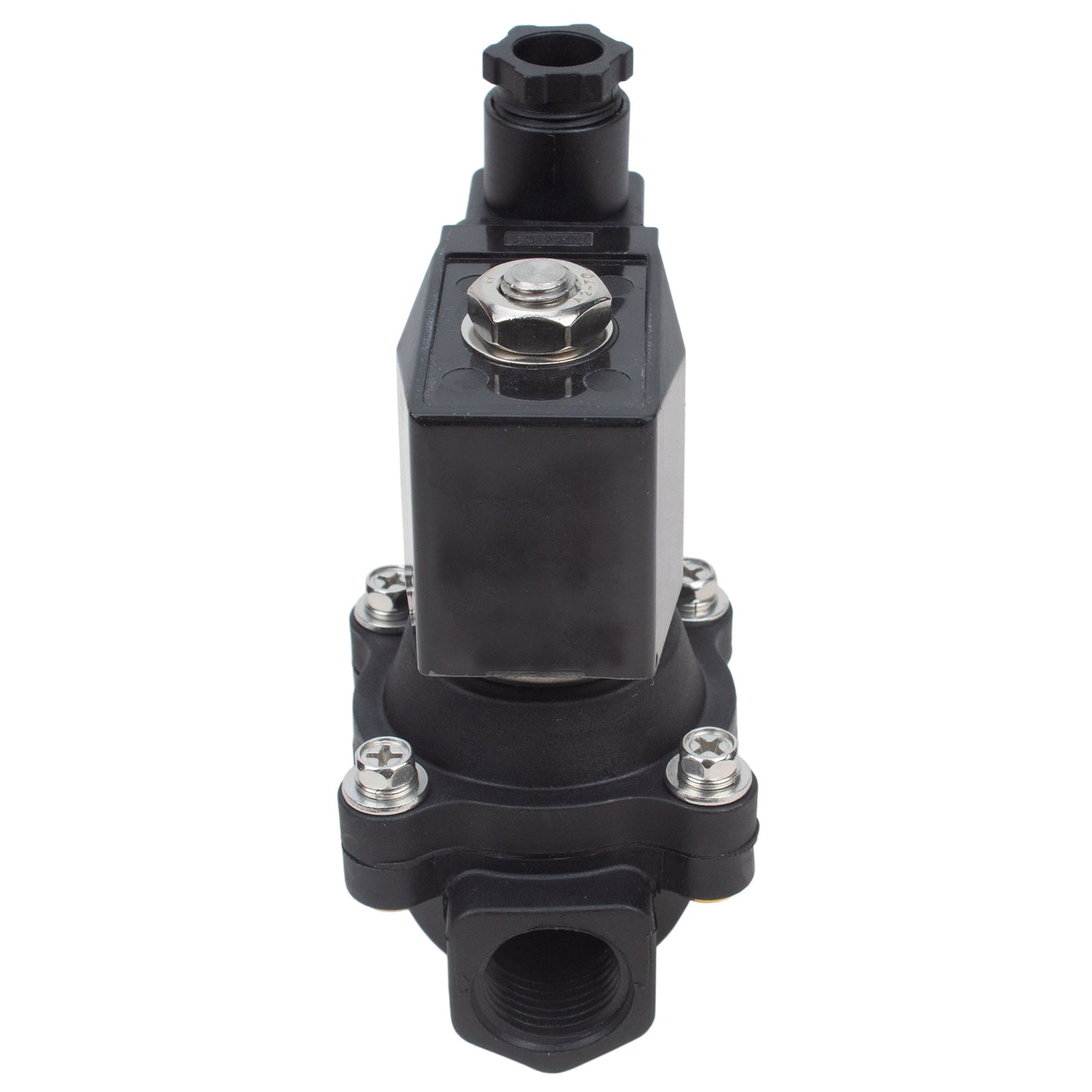 Two way normally closed direct acting electric solenoid valve DNOVA VS2W-503N-NC G NBR 24V, body material - Nylon 66, seal - NBR