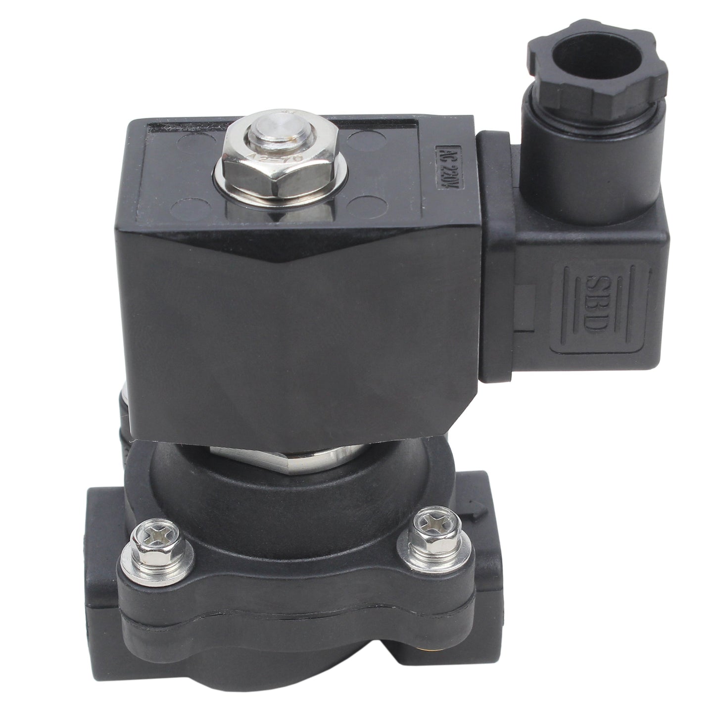 Two way normally closed direct acting electric solenoid valve DNOVA VS2W-503E-NC G EPDM 24V, body material - Nylon 66, seal - EPDM